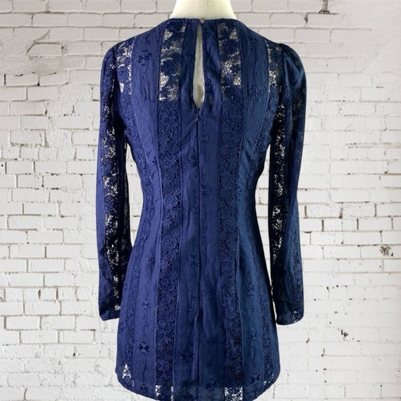 Lulus Blue Lace Dress - Picture 5 of 8